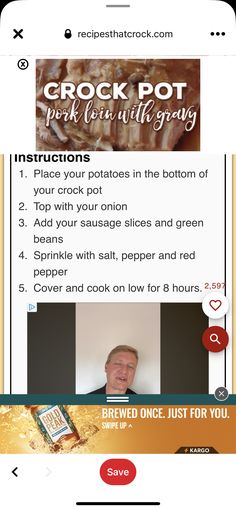 the recipe app for crock pot pork roast