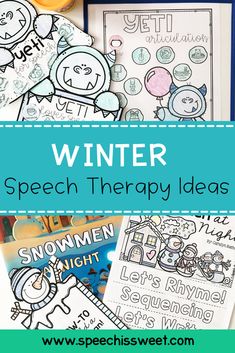 winter speech therapy ideas for kids