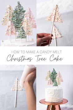 how to make a candy melt christmas tree cake