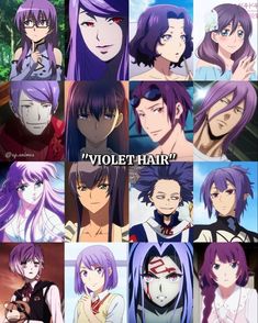 the many faces of violet hair