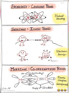 three different types of cartoon characters with captions in the middle one says, marriage coordination bond