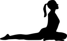 a woman sitting on the ground doing yoga exercises with her legs crossed and head tilted