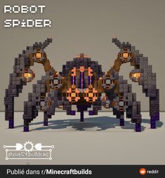 the robot spider is made out of legos