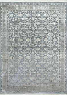 LorenzoSlateBlue-1 The Venetian, Arabesque, 16th Century, Blue Rug, Timeless Classic