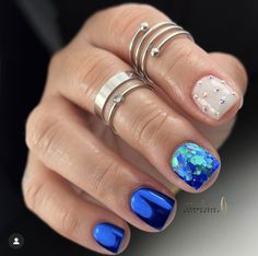 Chrome Sns Nails, Blue Nails Chrome, Sns Nails Designs, Purple Chrome, Uñas Ideas, Red Chrome, Nails Chrome, Beauty Hacks Nails, May Nails