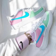 ✨ Authentic, Brand new with box. ❤️ Each pair is personally handmade. ★ Each pair is unique and one of a kind. 👟 Best quality waterproof and scratch-proof paints used. 🌷 Trusted artist - 300+ satisfied customers across various platforms. Painted Air Force 1, Custom Air Force 1, Baskets Nike, Custom Nikes, Custom Sneakers, Shoe Style, Custom Shoes, Nike Air Force 1, Nike Air Force Sneaker