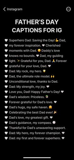 Heartwarming Father's Day Instagram Captions to Show Your Appreciation | CuteCaption.com Father's Day Instagram Story Caption, Father's Birthday Instagram Story, Happy Father’s Day Instagram Story, Happy Father's Day Insta Story, Caption For Papa Birthday, Papa Captions Instagram, Caption For Father's Day, Father Day Captions Instagram, Papa Captions