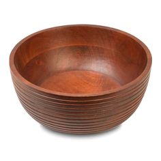 wooden bowls stacked on top of each other