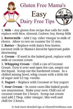 Dairy free tips Casein Free Diet, Dairy Free Cooking, Common Food Allergies, Dairy Free Baking, Egg Free Recipes, Dairy Free Diet