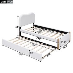 twin size bed frame with mattress and headboard measurements