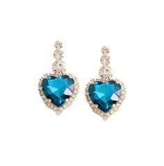 in stock Elegant Blue Earrings For Valentine's Day, Valentine's Day Blue Heart Earrings, Elegant Blue Heart-shaped Earrings, Blue Elegant Heart Earrings For Pierced Ears, Elegant Blue Heart Earrings For Pierced Ears, Blue Heart Earrings For Party, Elegant Blue Heart Drop Earrings, Blue Heart-shaped Earrings For Valentine's Day, Blue Heart Cut Earrings For Valentine's Day