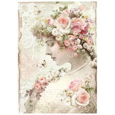 an image of a woman with flowers on her head and the words ebay below it