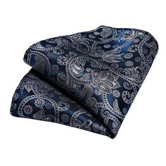 Tie-Men Necktie Blue Silver Paisley Silk Wedding Tie For Men Handky Cufflink Set Fashion Business Party DiBanGu New Designer MJ-7007 Style: Fashion Gender: MEN Material: Silk Department Name: Adult Model Number: 2255799896365769 Pattern Type: Plaid Size: One Size Ties Type: Neck Tie Set Color: Blue Silver Mens Accessory: Fashion Mens Ties Tie Setjavascript:void(0);: Tie Hanky Cufflinks Set Material: Silk Tie Size: One size 150cm length and 8cm width Material: 100% silk Condition: Handmade Tie si Blue Elegant Handkerchiefs For Business, Elegant Blue Handkerchiefs For Business, Elegant Blue Pocket Square For Gift, Elegant Blue Pocket Square As Gift, Elegant Blue Wedding Handkerchiefs, Blue Groom Suit Accessories With Pocket Square, Elegant Groom Pocket Square, Blue Pocket Square For Wedding, Pocket Square Size