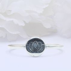 "☉ Metal Type: Sterling Silver. ☉ Metal Stamp or Hallmark: .925 ☉ Metal Purity: 92.5% Sterling. ☉ Face Measurements From South To North: 7mm(0.27\") Custom orders welcome!" Lotus Shape, Face Measurements, Braided Ring, Thumb Ring, Thumb Rings, Metal Stamping, Sterling Silber, Types Of Metal, Custom Orders