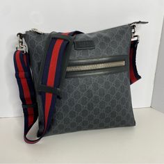 Messenger & Crossbody Bag For Men And Women. Good Used Condition. The Strap Has A Little Bit Of Damage With Is Depicted In The Pictures. Please Feel Free To Ask Questions. It’s Authentic And All Bags Over $500 Are Shipped To Poshmark For Authenticity Prior To Shipping To Buyer. Luxury Gucci Crossbody Satchel, Gucci Crossbody Shoulder Bag With Logo Hardware, Gucci Crossbody Bags For Men, Neo Vintage Gg Supreme Messenger Bag, Gucci Crossbody Satchel With Gold-tone Hardware, Messenger Bag Men, Gucci Bag, Crossbody Bag, Gucci