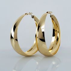 Brand New Women's Large Chunky Hoop Earrings Genuine 14k Gold Plated Sterling Silver 2.5" Size Comfortable & Lightweight Retail Price $300 Buy With Confidence From A Trusted Seller With A 99%+ Feedback Rating! A0194 (Id-1337-) Julie Thomas, Hoop Earrings Big, K Jewelry, Prom Outfit, Chunky Gold Hoop Earrings, 14k Gold Hoop Earrings, Chunky Hoop Earrings, Earrings Big, Jewelry Lookbook