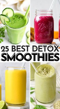 Make these easy detox smoothies to help with weight loss. They are simple, healthy, and taste great! Avocado Shake, Detox Smoothies, Detox Smoothie Recipes, Best Detox, Detox Smoothie, Smoothie Recipes