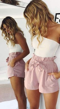 Teenage Outfits, Inspired Outfits, Cute Summer Outfits, Casual Summer Outfits, Preppy Outfits, Teen Fashion Outfits, Looks Vintage, Spring Summer Outfits