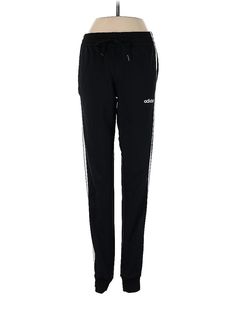 Adidas Track Pants Size: X-Small Black Activewear - used. 100% POLYESTER, Regular, High Rise | Adidas Track Pants - High Rise: Black Activewear - Size X-Small Cheap Adidas Black Sets, Black Track Pants, Adidas Track Pants, Black Activewear, Adidas Track, Active Wear For Women, Track Pants, Active Wear, Women Handbags