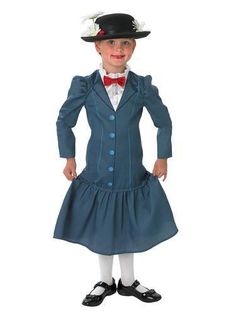 Mary Poppins Costume Kids, Mary Poppins Disfraz, Mary Poppins Kostüm, Mary Poppins Costume, Costume Disney, Classic Disney Characters