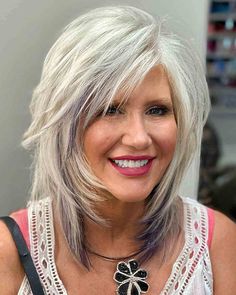 Thick Coarse Hair, Coarse Hair, Haircut For Older Women, Hairstyles Over 50, Long Layered Hair