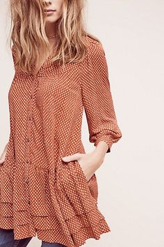 Mode Inspo, Top Dress, Eminem, Fashion Sense, Tunic Top, Polka Dot, Anthropologie