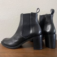 Robert Clergerie Paris Black Pull On Pant Boots With Stretch Panel Leather Upper, Leather Lining, Leather Sole Made In France Marked 7 Excellent Condition Pant Boots, Leather Dress Boots, Black Leather Dress, Robert Clergerie, Dress Boots, Leather Dress, Pull On Pants, Dress With Boots, Made In France