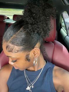 Category: hair Low Puff Hairstyles, 4c Natural Hair Short, Puff Hairstyles, Low Puff, Black Baby Girl Hairstyles, Natural Hair Short, Healthy Black Hair, Bts Hairstyle, Sleek Ponytail Hairstyles