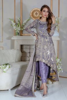 Kindly Read Detail Description on our Website. You can Also purchase this Outfit online from our website www.saroshsalman.com & pay by Credit/Debit Card & Paypal Qawali Night, Pakistani Style, Designer Outfit, Drama Funny, Pakistani Dress, Designer Outfits, Indian Suits