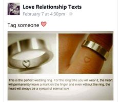 two pictures with the same ring and heart on it