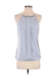 Express Outlet Sleeveless Blouse Size: Small Tops - used. 95% POLYESTER, 5% SPANDEX | Express Outlet Sleeveless Blouse: Silver Tops - Size Small Cheap Sleeveless Camisole From Forever 21, Forever 21 Sleeveless Tops With Ruffles, Silver Tops, Sleeveless Blouse, Small Tops, Sleeveless Top, Outlet, Women Handbags, Spandex