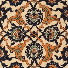 Persian Tile IX Poster Print - Unknown-VARPDX88751Z Image 1 Persian Art Pattern, Persian Art, Deco Pattern, Art Deco Pattern, Persian Pattern, Stock Paper, Fine Arts Posters, Paper Stock, Pattern Art