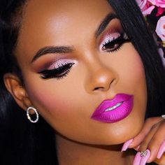 Savannah Sylver, Purple Lipstick, Face Beat, Beauty Make-up, Pink Lipstick, Beat Face, Pink Makeup