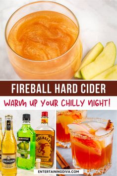 Fireball Hard Cider Cocktail | Cocktails Autumn Beverages