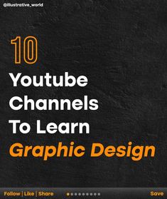 the title for an article on how to use youtube channels to learn graphic design, which includes