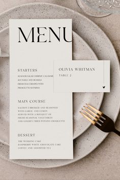 Introducing the Minimal Menu & Place Card Template Set, an instant download that offers a sleek and modern design for your special event. With this template set, you can effortlessly create stylish menus and place cards that will impress your guests. 

With the option to choose between 40 different meal icons, you can ensure a seamless dining experience for your guests.

| Edit and change the font, font color and background color! Purchase, Edit and Print within Minutes. Try our free Demo! Minimal Menu Design, Menu Wedding Cards, Wedding Cake Raspberry, Place Cards Diy, Wedding Menu Design, Menu Cards Wedding, Fine Dining Menu, Dinner Menu Card, Wedding Menus Design