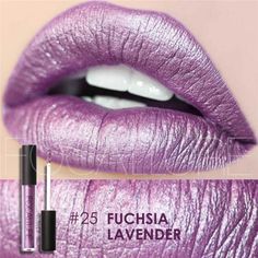 Color: #25 Fuchsia Lavender Focallure New Metallic Lasting Liquid Lipstick That Glides On Smoothly And Long Lasting! Striking Fuchsia Lavender Metallic Color Will Give You An Amazing Fabulous Look To Compliment Any Outfit. Full Size Net Weight 0.2oz/6g Listing Is For One Liquid Lipstick Light Purple Lipstick, Nude Liquid Lipstick, Lip Gloss Cosmetics, Metallic Lipstick, Glitter Lipstick, Metallic Lips, Long Lasting Lip Gloss, Waterproof Lipstick, Batons Matte