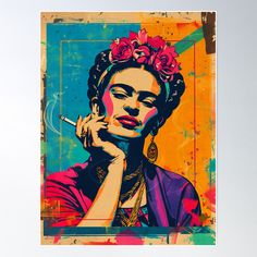 High-quality posters to hang in dorms, bedrooms or offices. Multiple sizes are available. Printed on 185gsm semi gloss poster paper. Additional sizes are available. Homemade Closet, Frida Kahlo Art, Canvas Framing, Professional Artist, Vintage Poster, Vintage Posters, Printing Process, Flower Painting, Sale Poster