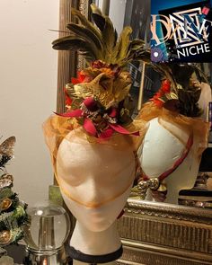 This Beautiful Fascinator was inspired by the Charles Dickens classic, A Christmas Carol.  Entirely handmade and one of a kind. Christmas Headpiece, Christmas Party Hats, Christmas Hair Accessories, Holiday Hats, A Christmas Carol, Feather Hat, Christmas Hair, Holly Berries, Charles Dickens