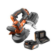 the black and decker tool is set up with tools