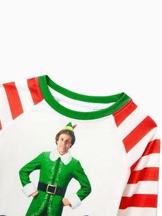 Elf Family, Elf Characters, Family Matching Christmas, Holiday Pajamas, Christmas Characters, Pajamas Set, Matching Family Outfits, Children And Family, Ribbed Neckline