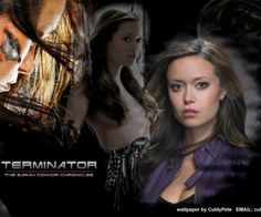 the terminator wallpaper has two women in it