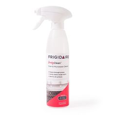 a bottle of frigidaire hand cleaner on a white background