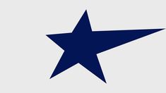 a blue star on a white background