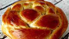 a close up of a bread on a wire rack