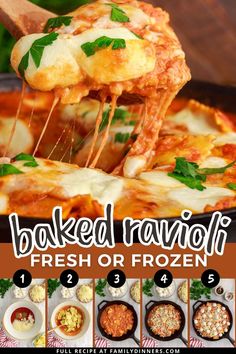 baked ravioli fresh or frozen