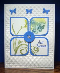 a card with some butterflies on it