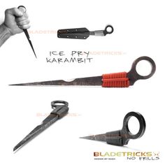 three different types of scissors are shown in this image