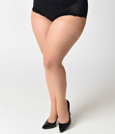 A striking staple in every woman's wardrobe! These sheer nude spandex pantyhose feature a black contrast backseam and cuban heel detail. Classically fabulous! Plus size, available while supplies last. Plus Size Nude, Halloween Costumes Plus Size, Halloween Pin Up, Cuban Heels, Stocking Tights, Leg Avenue, Women's Wardrobe, Every Woman, Hosiery