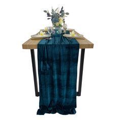 PRICES MAY VARY. 100% Polyester velvet table runner Velvet MATERIAL: The beautiful luxurious velvet table runner is made of high quality velvet, soft and smooth, not easy to wrinkle and shrink, no pilling and fading, no peculiar smell. Excellent wrinkle resistance, elasticity and dimensional stability. SIZE: 5 pack in size 20x120inch velvet table runner. TEXTURE : The thick shiny velvet fabric makes the table runner hang down and stay in place very well, not easy to flutter, giving you a sense o Velvet Table Runner Wedding, Velvet Table Runner, Velvet Table, Cake Table Birthday, Table Runner Wedding, Green Table Runner, Banquet Decorations, Fabric Table, Luxury Table